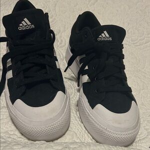 Adidas Classic Black and White Trainers